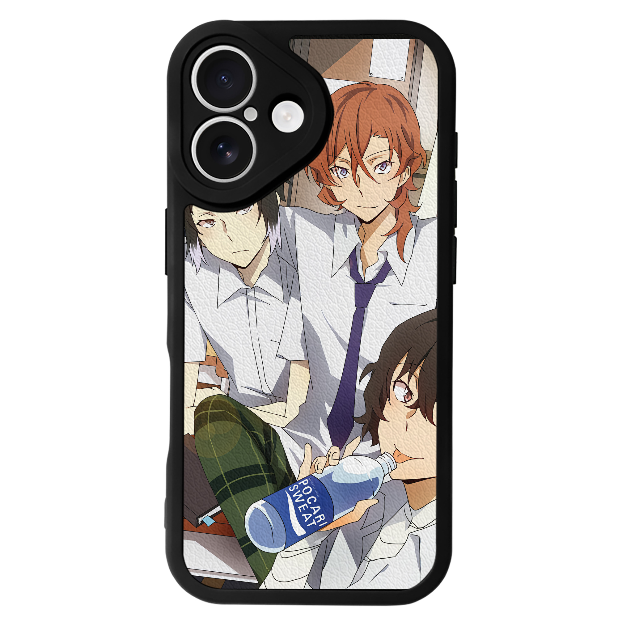 （画像用） 文豪ストレイドッグス Bungo Stray Dogs 【iPhone 16シリーズ対応】シリコンスマホケース（レザー調） 材質：シリコン